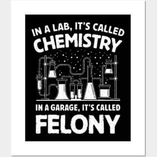 In A Lab Its Called Chemistry Science Funny Sarcastic Pun Posters and Art